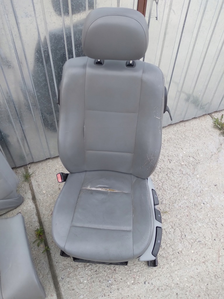 фото №5, Bmw e46 coupe lift сиденья заднее сиденье кожа серая gb kpl
