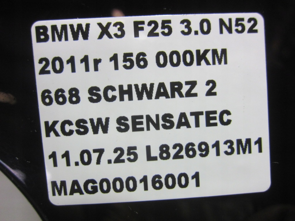 Bmw x3 f25 x4 f26 крыло  левое  передний перед 7267323 schwarz 2 668 чёрный в Украине