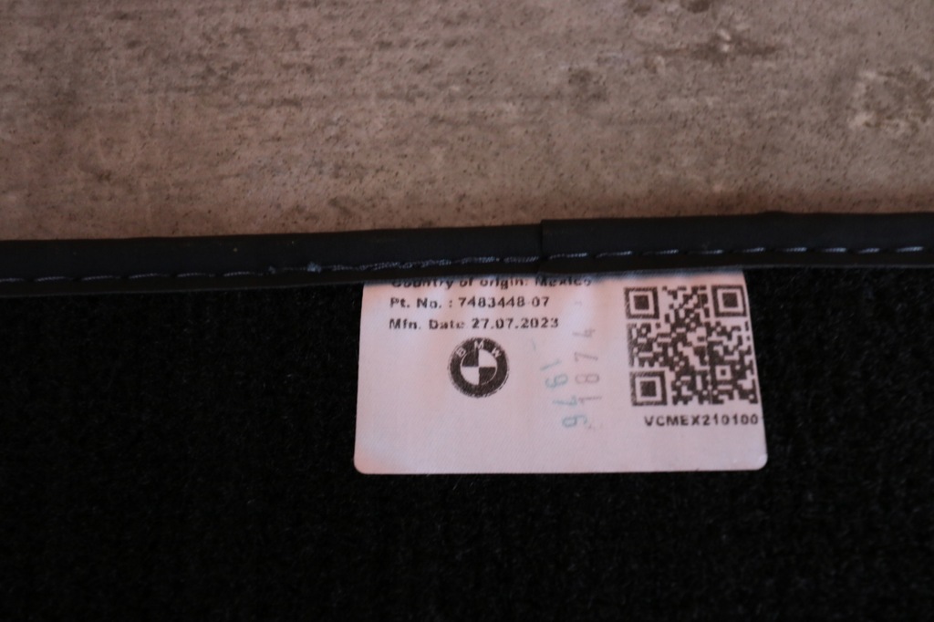 фото №11, Bmw x7 g07 оригинальные коврики велюровые europa комплект 7483448