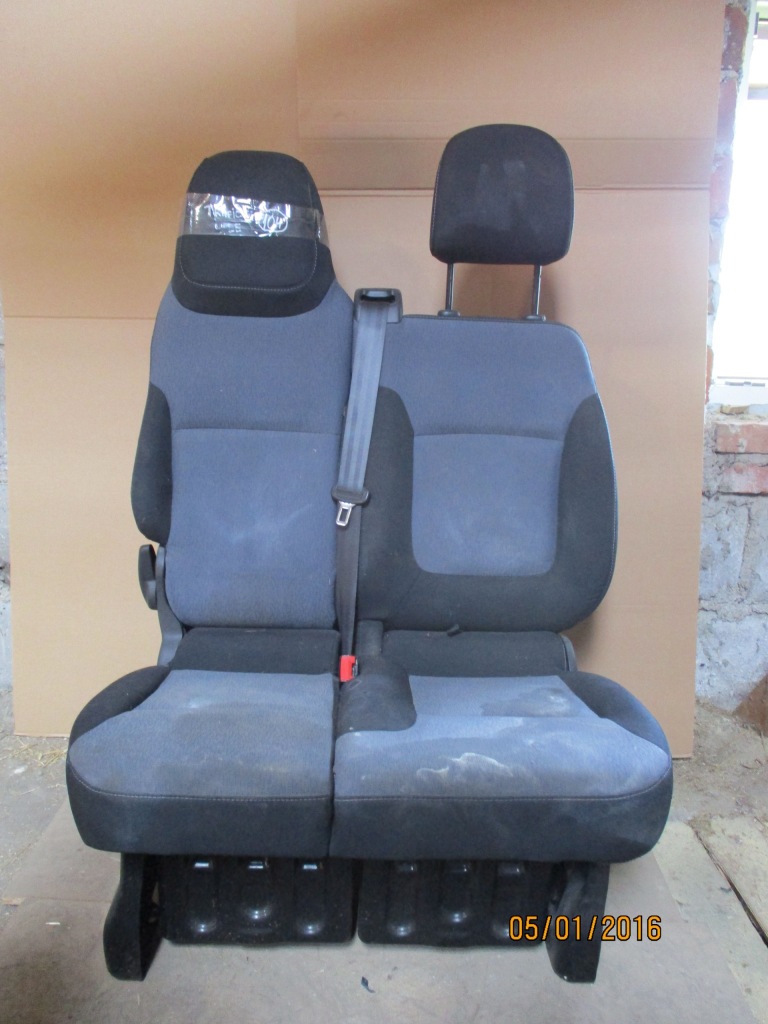 фото №2, Заднє сидіння подвійний ліва renault trafic iii