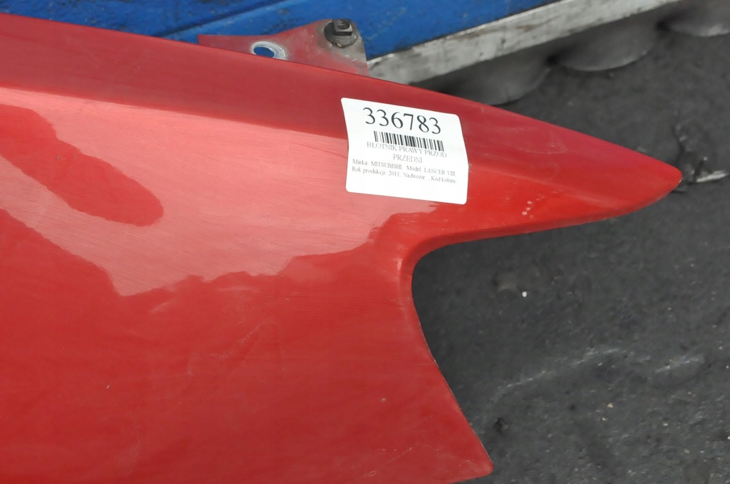 фото №7, Mitsubishi lancer viii крила правий перед передній