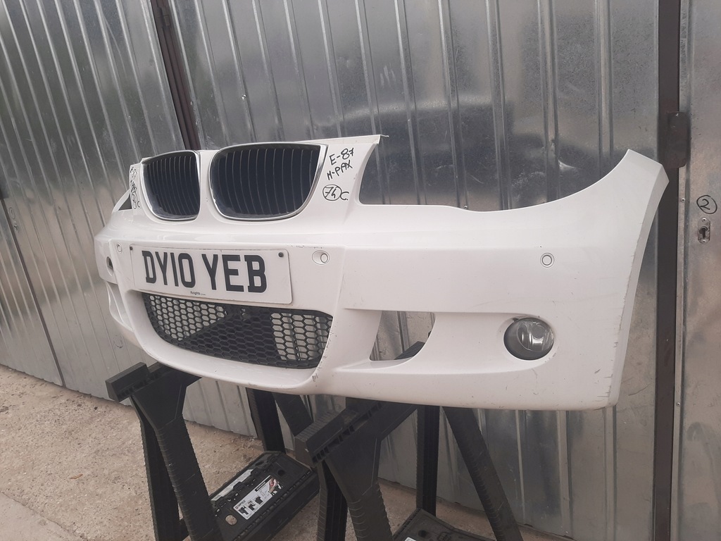 фото №10, Бампер перед bmw 1 e81 e87 lift m-pakiet pdc датчики alpinweiss 3 300/0