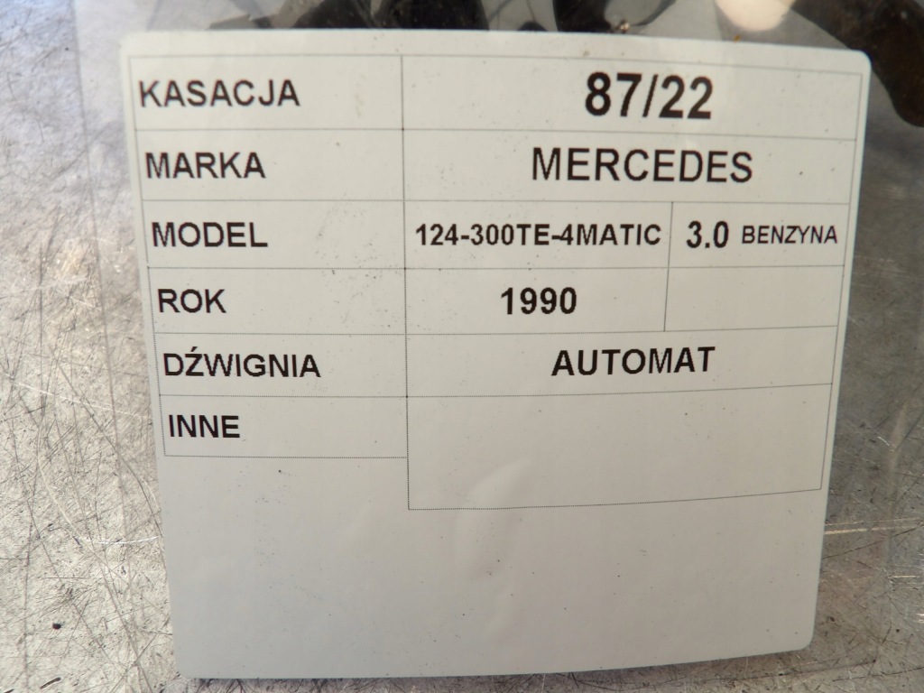 Куліса передач mercedes 124 4matic 3,0b 1242670437 Недорого