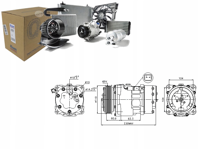 фото №1, Nissens компресор компресор кондиціонера 964641678