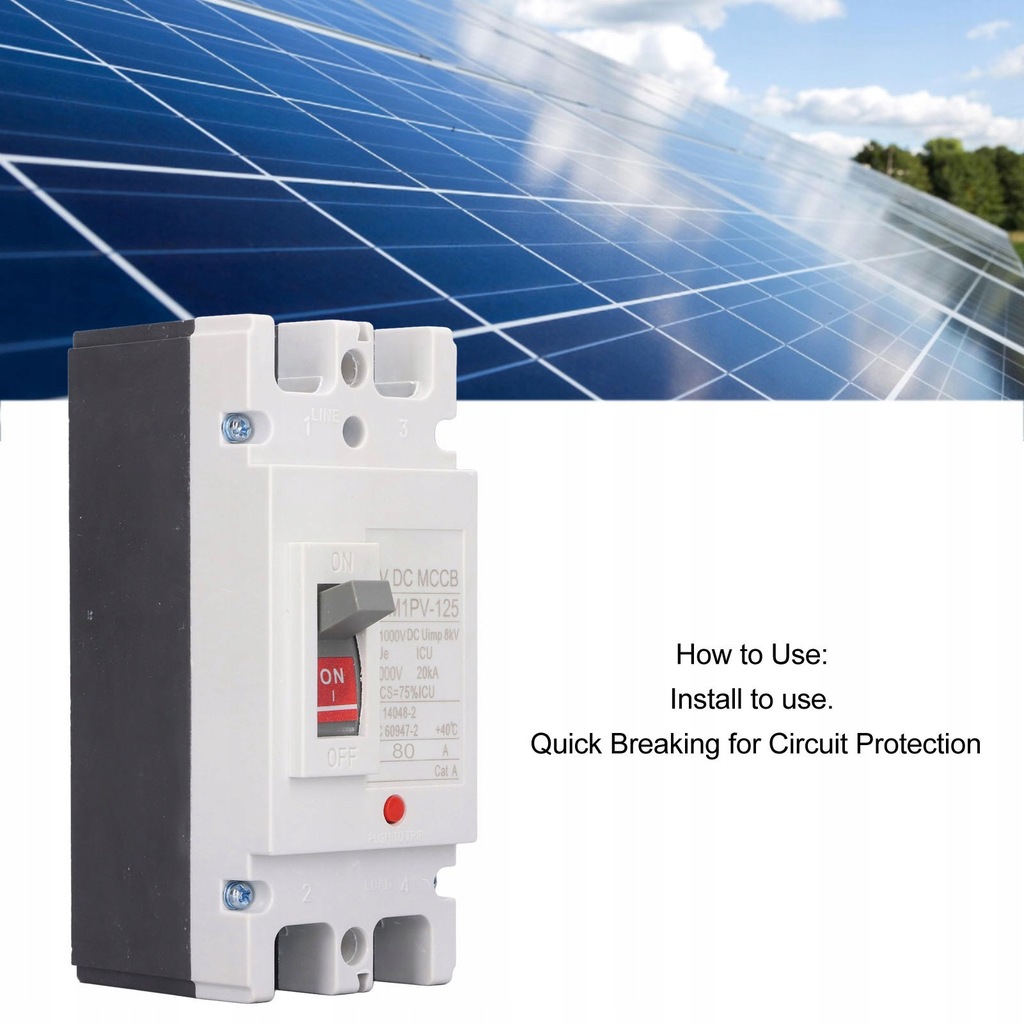 фото №10, Mccb dc захист акумулятора сонцезахисний ізолятор