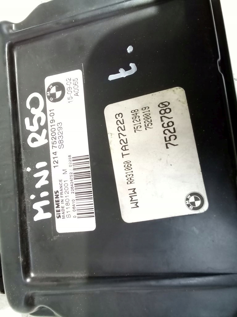 фото №3, Mini r50 блок керування бортовий комп'ютер s118012001m