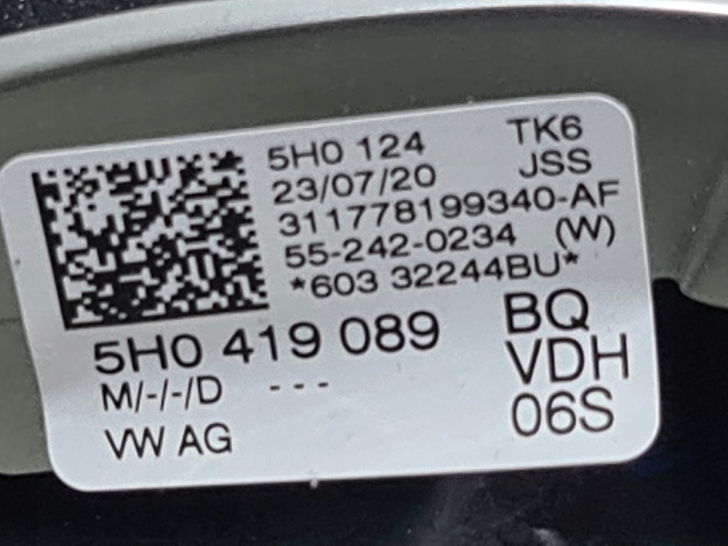 фото №10, Воздуховод vw golf viii passat tiguan 5h0959542d 5h0419089