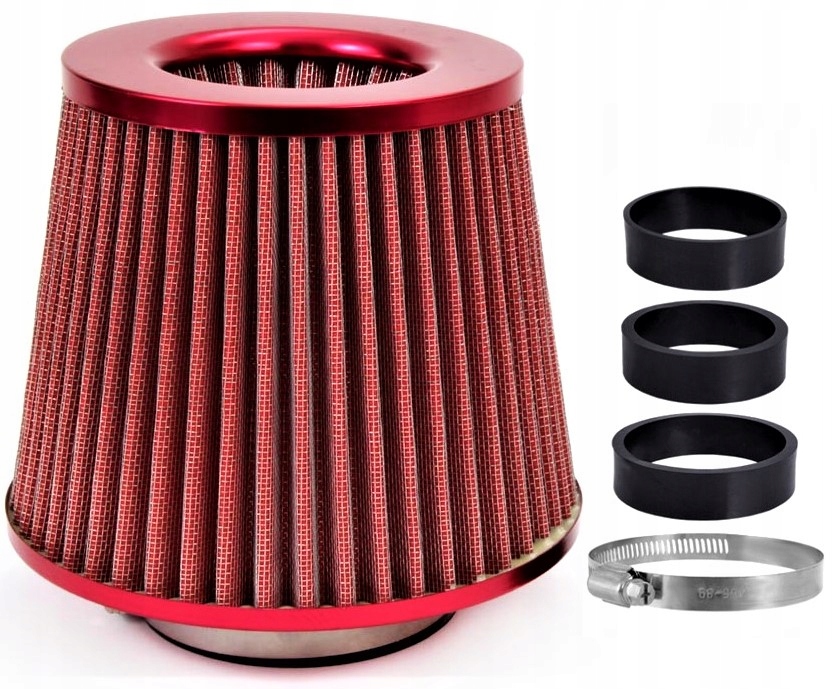 фото №16, Спортивний фільтр повітря конусний фільтр конічний червоний