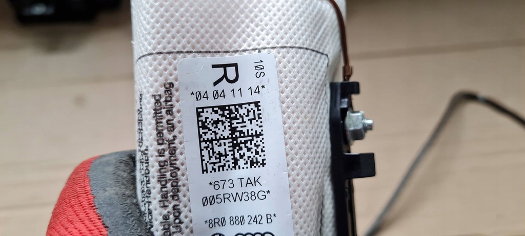 фото №8, Q5 8r подушка сиденье пассажира правая air bag 8r0880242b