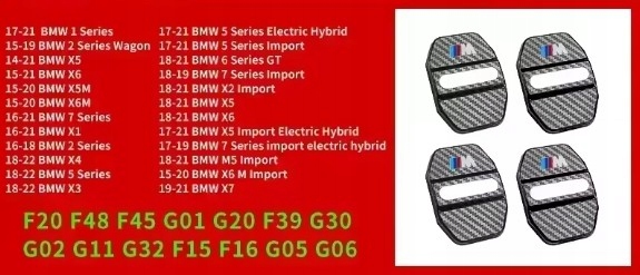 фото №8, Захист накладки na замок двері засувка m набір bmw x3 x4 x комплект 4 штуки