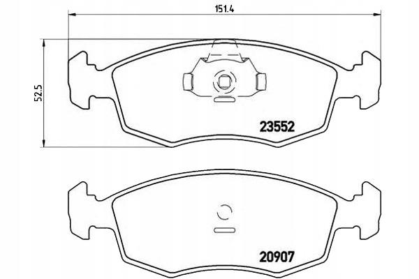 фото №1, Brembo гальмівні колодки гальмівний. fiat albea 01-06