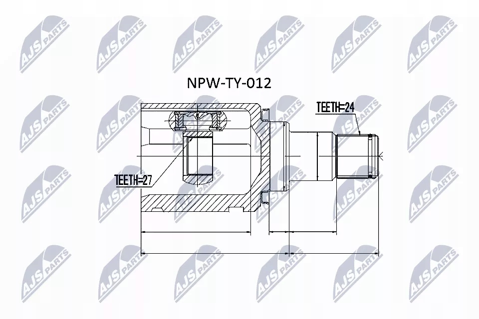 фото №2, Шарнир внутренний левый lexus es rx auris avensis rav 4 ii iii iv 2001-