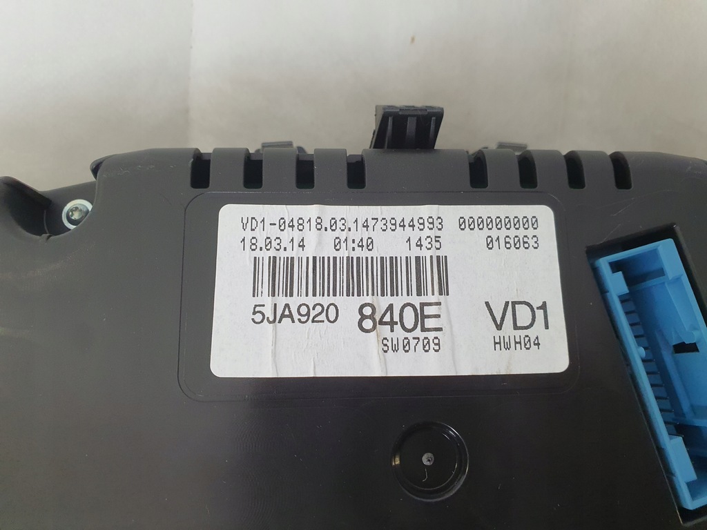 фото №5, Счетчик приборная панель приборы skoda rapid 5ja920840e