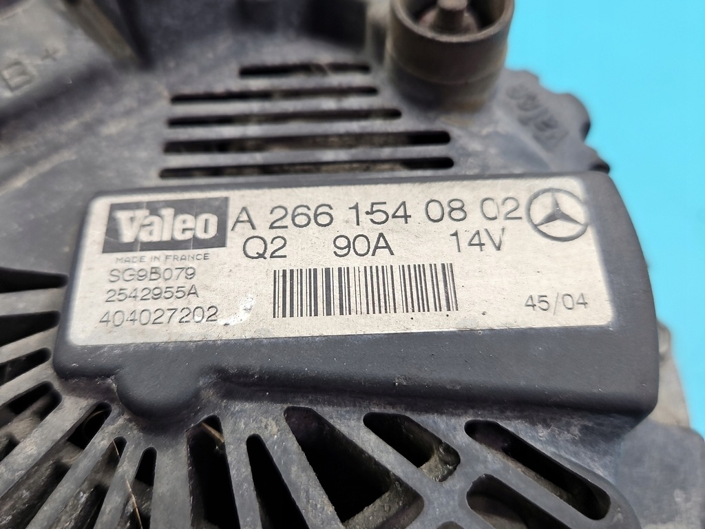 фото №6, Test генератор mercedes w169 a2661540802 1.7 wiel