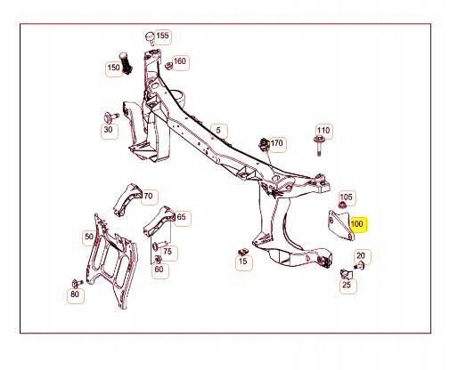 Купити Кронштейн mercedes benz vito metris evito оригінальний a4478801114