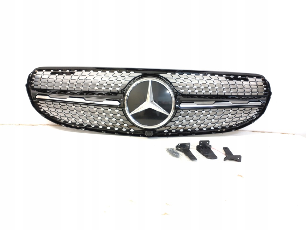 фото №7, Решётка радиатора решётка радиатора радиатора mercedes glc x253 19- black