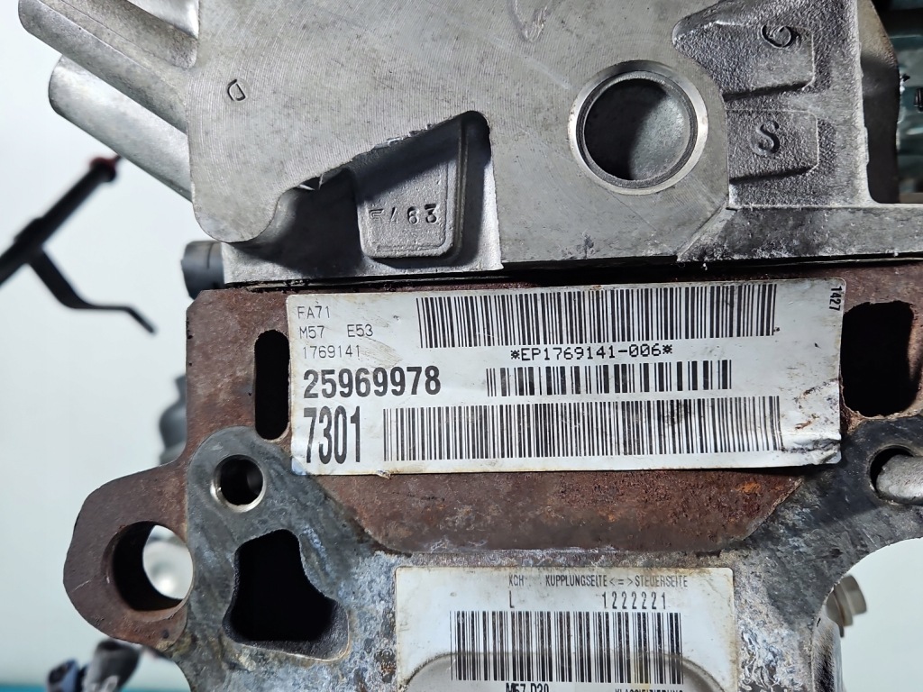 Двигун m57d30 m57 306d1 bmw x5 e53 3.0d film вимірювання Зі Шроту