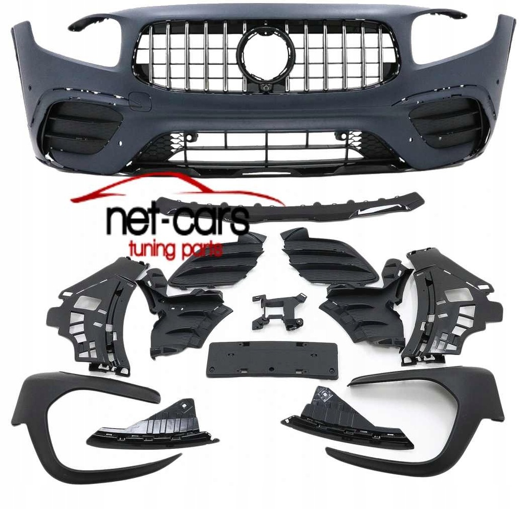 фото №13, Бампер mercedes glb x247 18- решётка радиатора glb35 amg