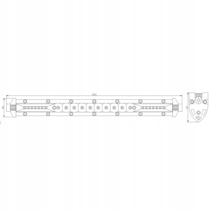 фото №7, Лампа робоча led протитуманна фара slim 36w 1600lm 12v/24v