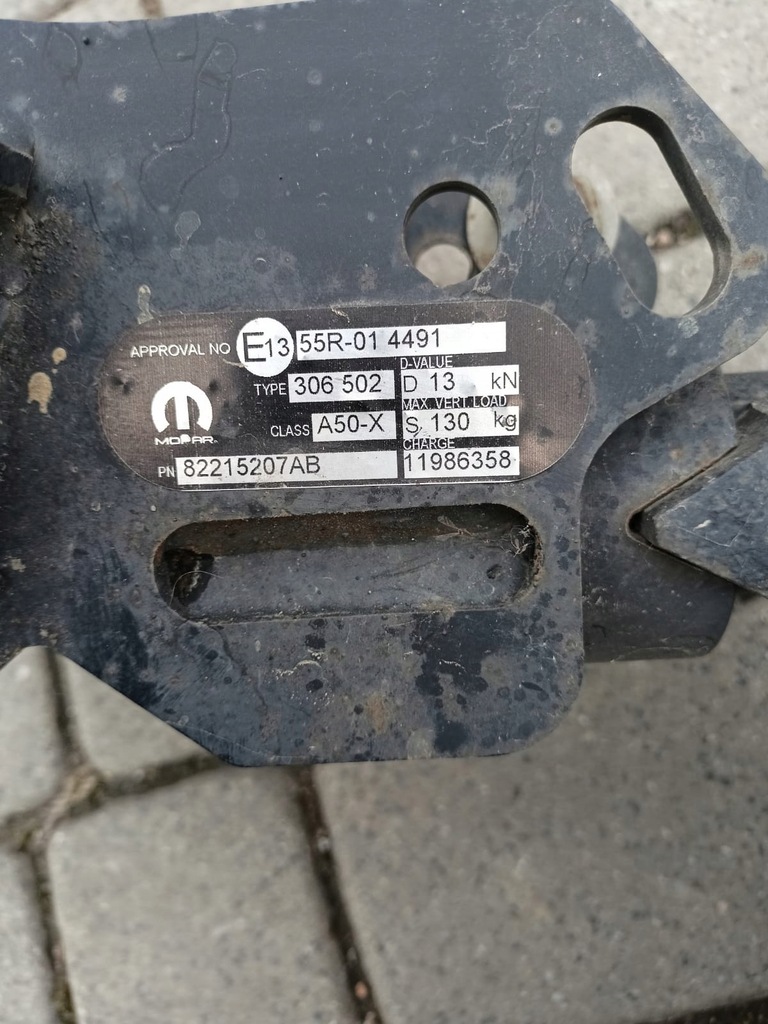 фото №7, Кронштейн фаркоп hak mopar jeep wrangler jl 18+ 82215207ab