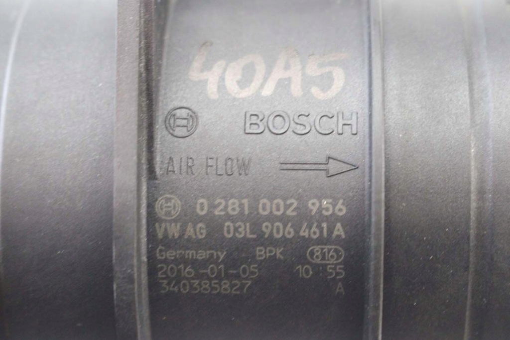 фото №6, Vw audi skoda датчик массового расхода воздуха расходомер 03l906461a 03l 906 461 a массовый pow