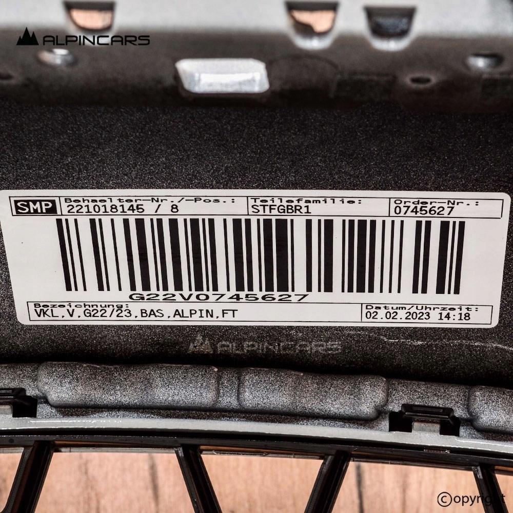 фото №7, Bmw 4 g22 g23 us бампер перед alpinweiss