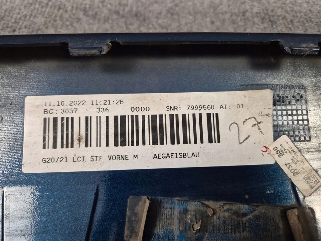 фото №15, Бампер передний перед - bmw serii 3 g20 g21 lci lift m-pakiet 22-