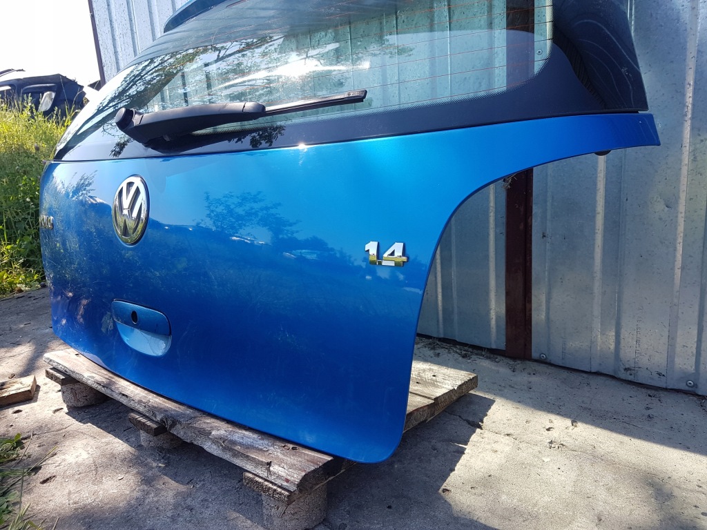 фото №4, Крышка багажника задняя задняя vw polo 9n 3 дверь niebieska