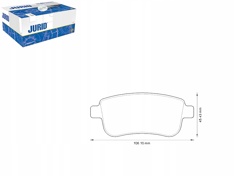 фото №1, Jurid гальмівні колодки гальмівні renault fluence 1.6 dci l3