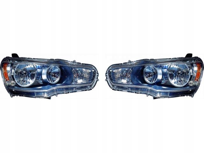 фото №1, Фары лампы mitsubishi lancer viii 08- l+p