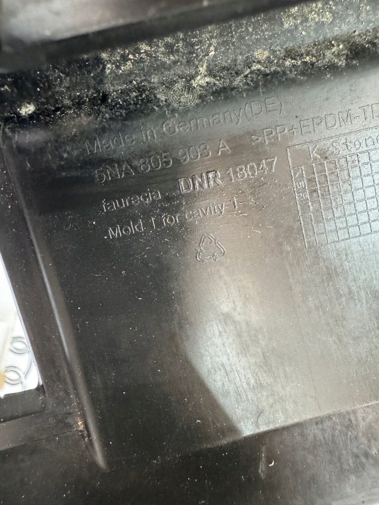 фото №7, Volkswagen vw tiguan ii 2 накладка-спойлер накладка бампера передний 5na805903a