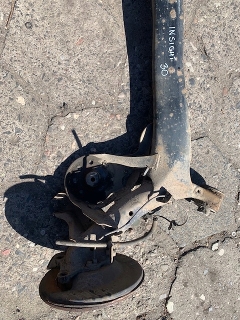 фото №6, Honda insight балка підвіска задня задня ступиця диск датчик abs 2010r