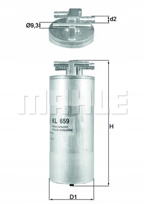 Фільтри паливної  knecht kl 659 Ціна