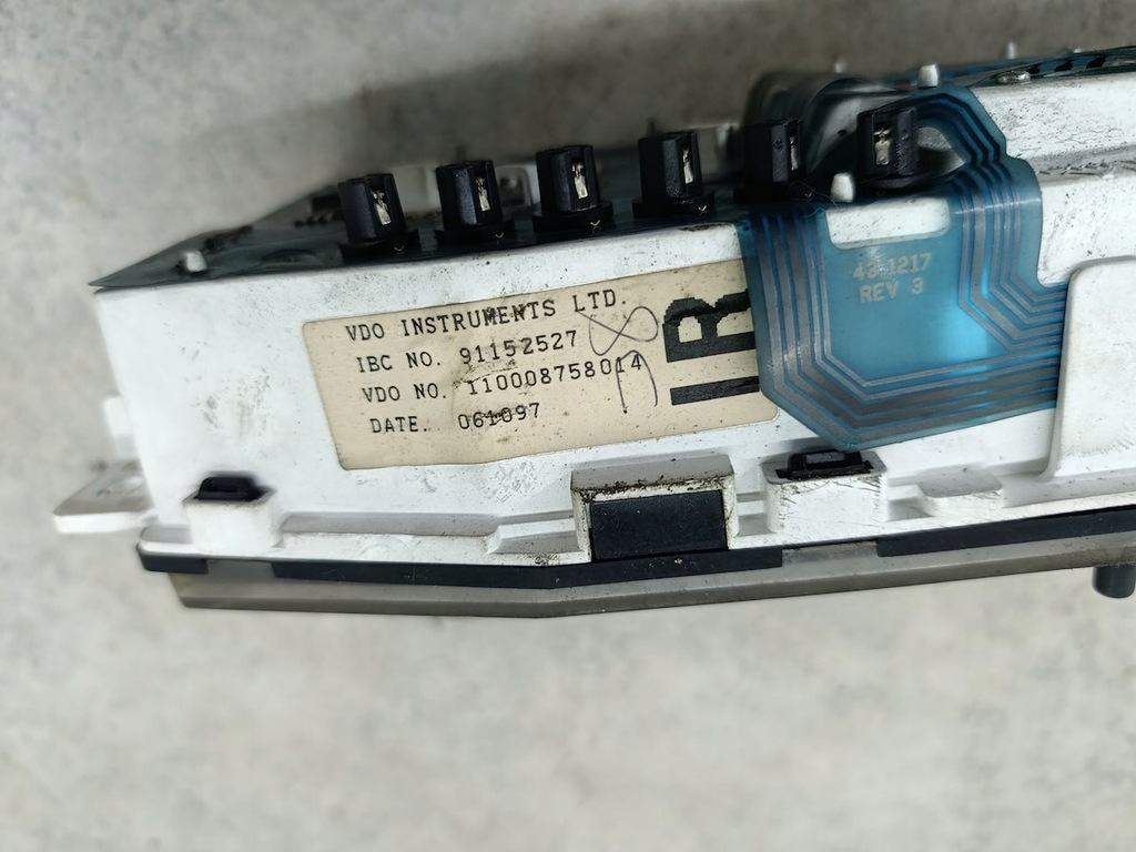 фото №7, Лічильник opel frontera b 91152527 110008758014 vdo 2.5 td