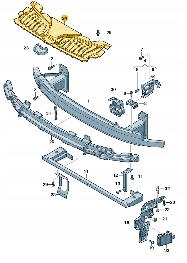 фото №1, Накладка обшивка бампера решетка перед audi a8 d5 aso оригинал