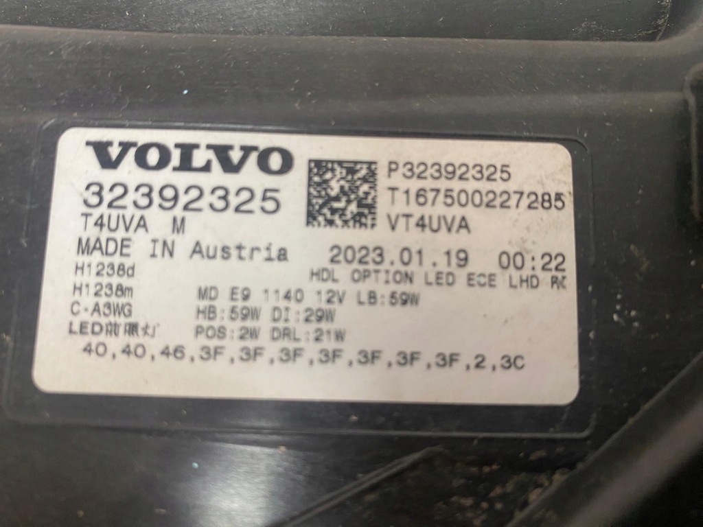 фото №10, Лампа правая передняя volvo xc40 ii 2 lift правый перед