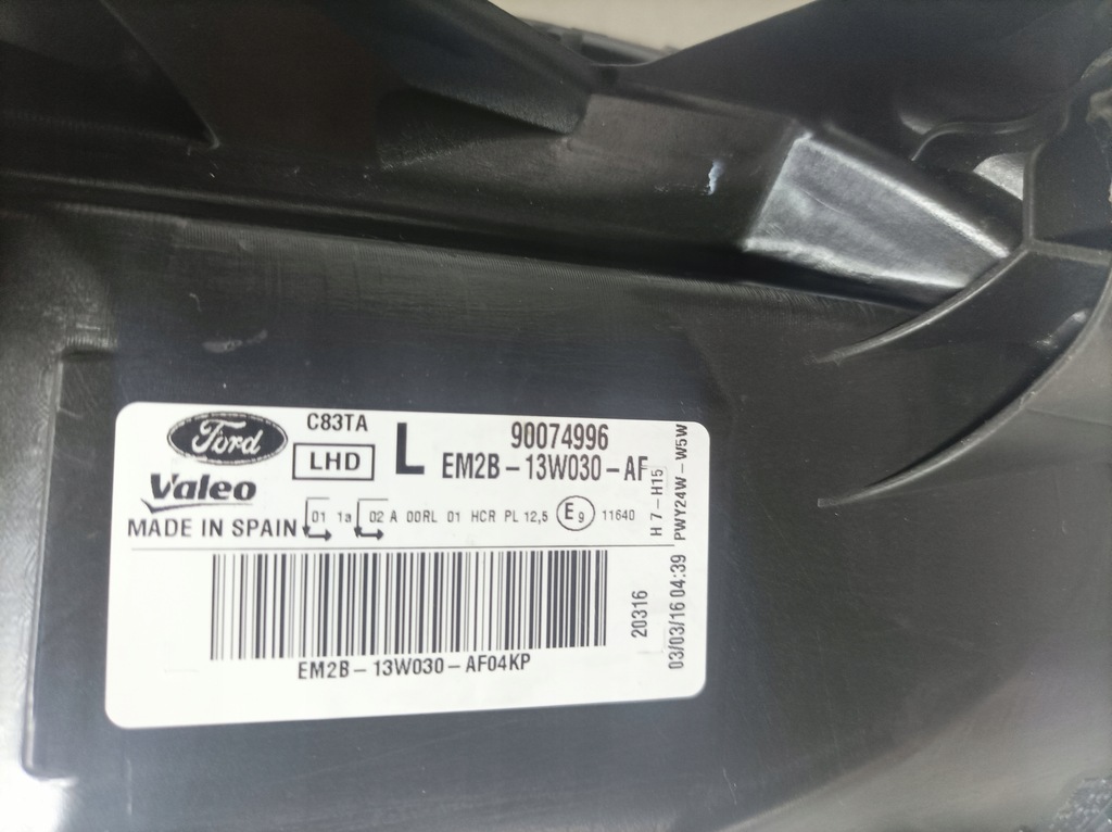 фото №12, Ford s-max galaxy mk3 лампа перед ліва