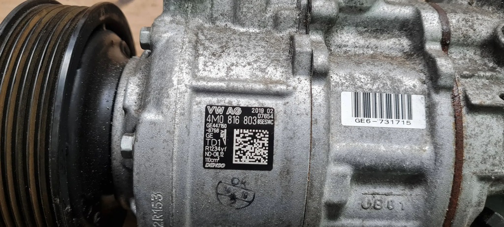 фото №8, A4 b9 8w компрессор компрессор кондиционера 2.0 tdi 4m0816803 a5 8w