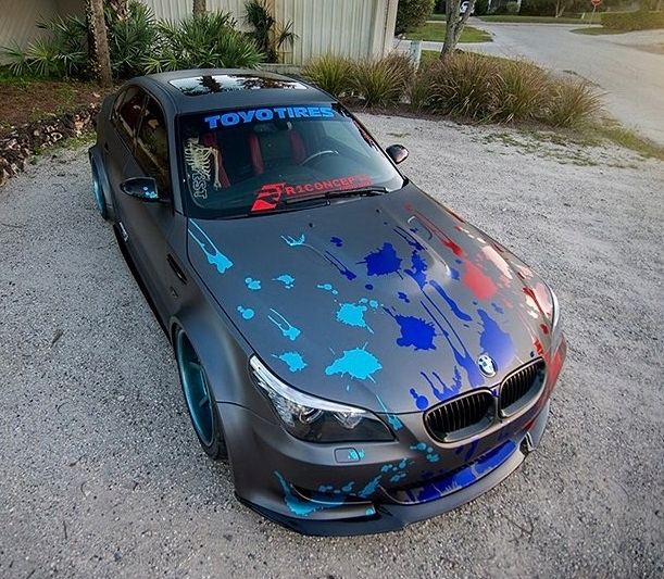 фото №14, Bmw 5 e60 m5 бамперы пороги спойлер широкий кузов kit