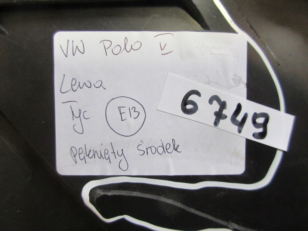 фото №8, Лампа фара левый vw polo v 6r