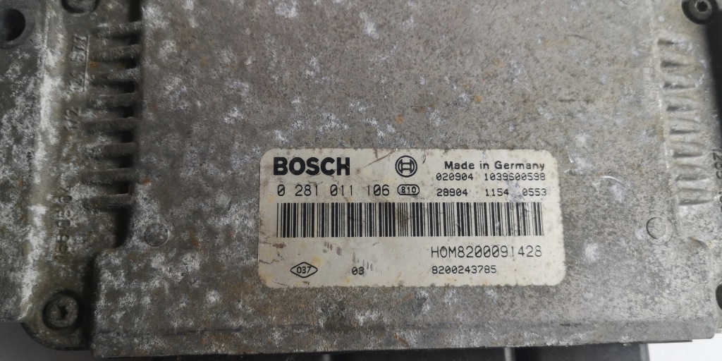 фото №3, Бортовой компьютер ecu renault opel 0281011106 оригинал