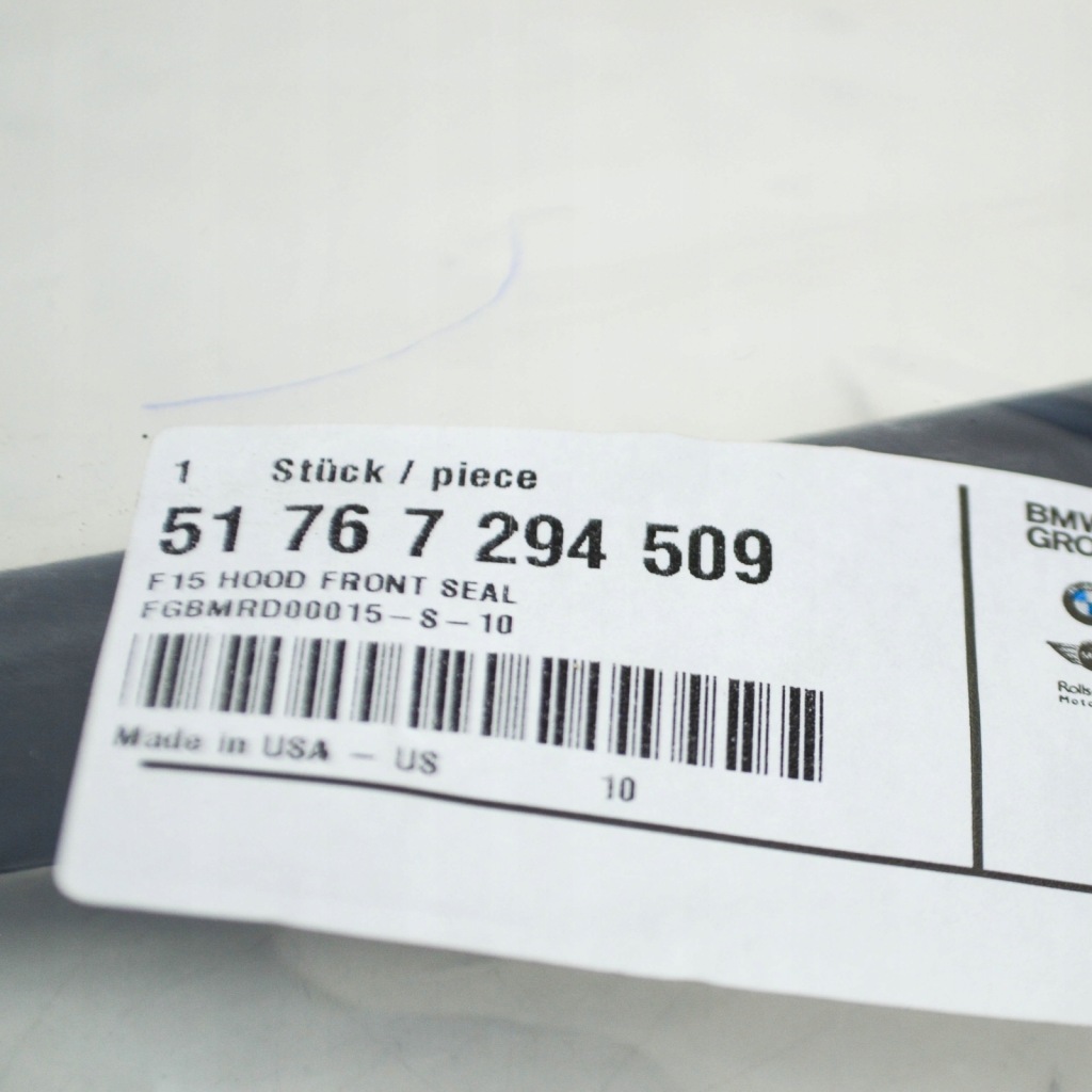 Bmw x5 f15 прокладка капот двигателя резиновый 51767294509 7294509 Доставка