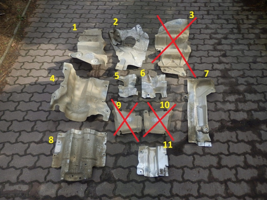 фото №1, Mercedes glk x204 лист защита тепловая