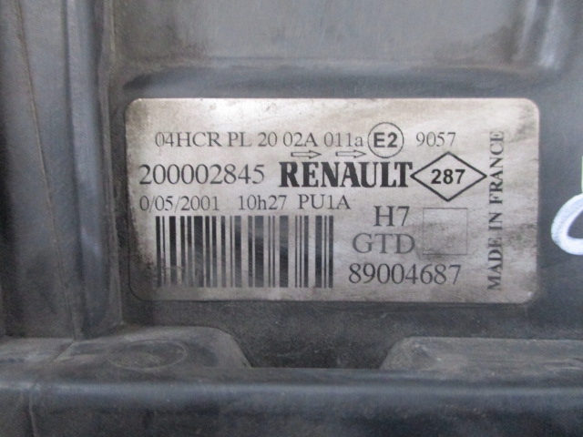 фото №6, Laguna ii лампа фара левый перед оригинал