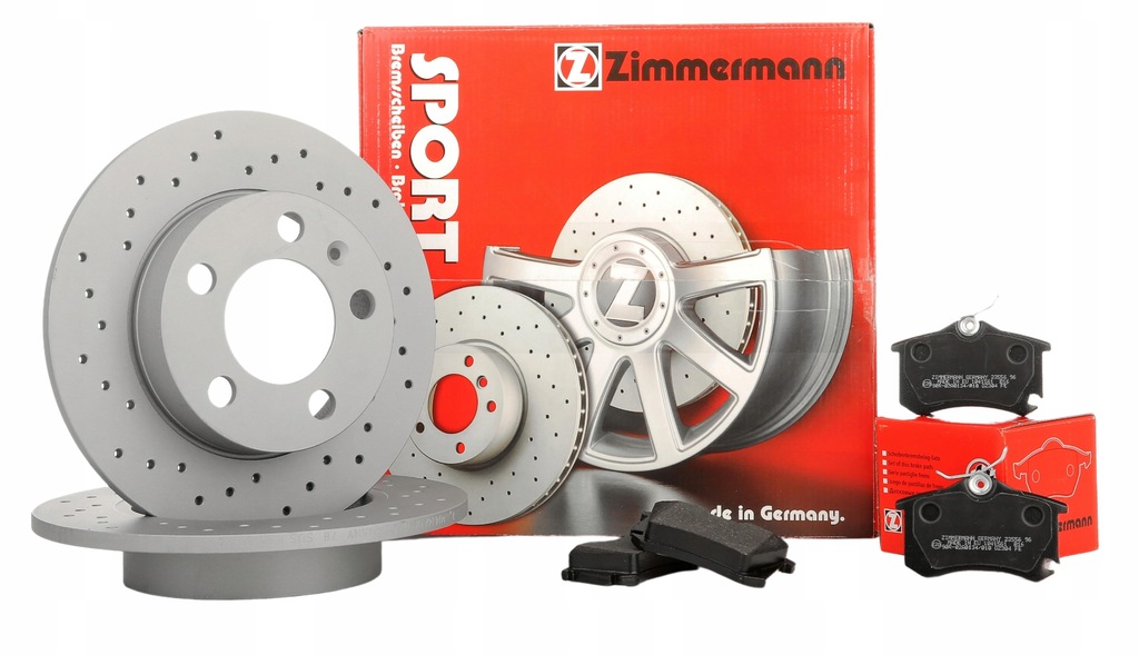 фото №1, Гальмівні диски гальмівні колодки zimmermann ford focus mk2 280mm
