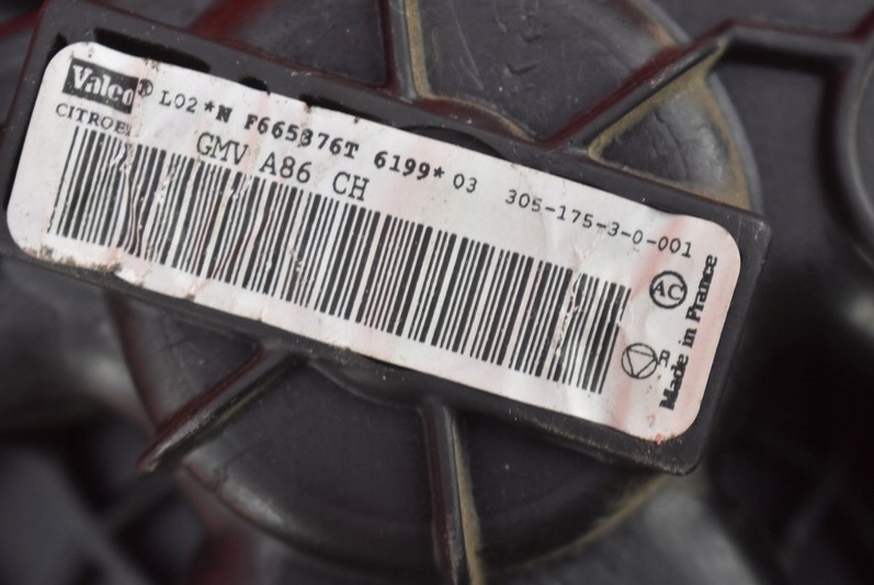 фото №6, Повітродувка вентилятор обдув eu f665876t citroen c3 1 i 02-10