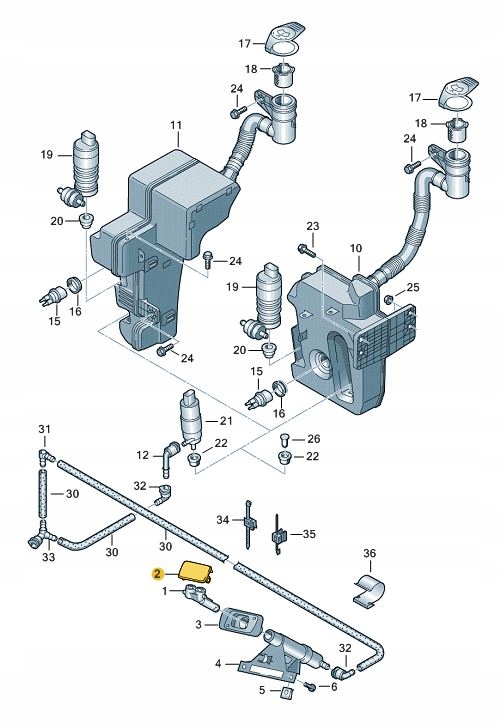 фото №2, Заглушка розпилювача vw touran права