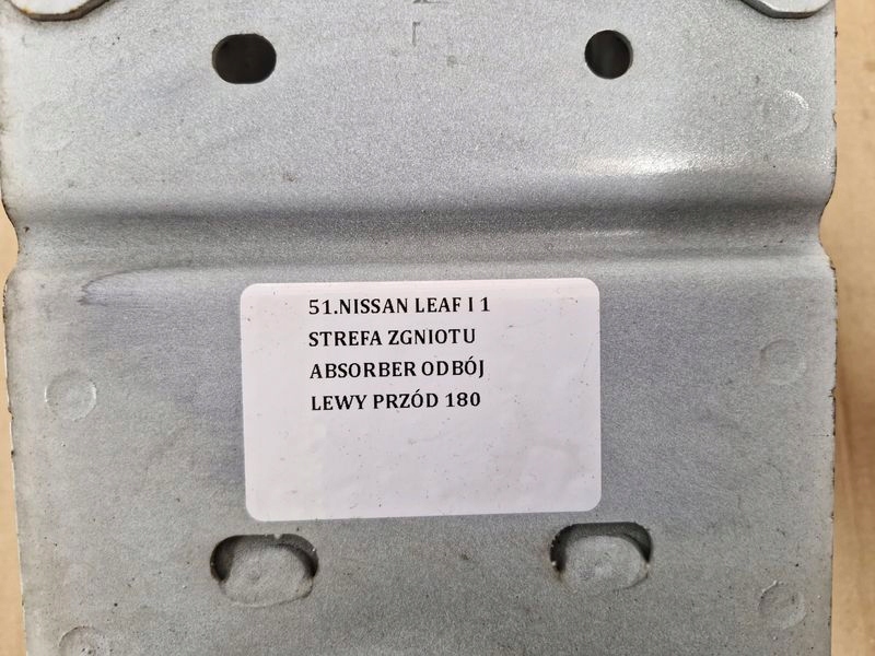 Nissan leaf 1 1 кронштейн  бампера абсорбер отбойник левый перед с Разборки