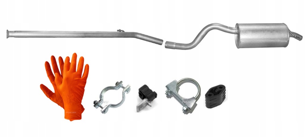 фото №1, Renault twingo ii 1.5 dci 1.2 2007-2011 труба средняя + гаситель конечный