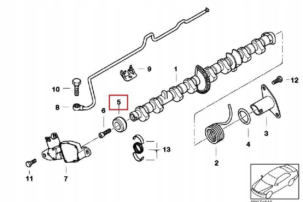 фото №8, Bmw 1 e82 coupe 2.0i valvetronic wał магнитный колесо 11377534164